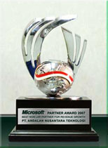 Microsoft Partner Award 2007 - Best Non LAR Partner For Revenue Growth